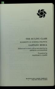 Cover of: The ruling class