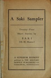 Cover of: A Saki sampler: twenty-four short stories