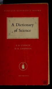 Cover of: The Penguin dictionary of science by E. B. Uvarov