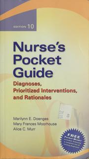 Cover of: Nurse's pocket guide by Doenges, Marilynn E.