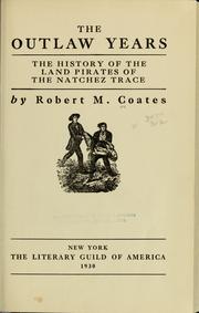 Cover of The outlaw years