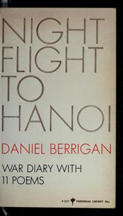 Cover of: Night flight to Hanoi by Daniel Berrigan