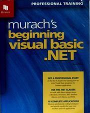 Cover of: Murach's beginning visual basic.NET