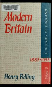 Cover of: Modern Britain, 1885-1955 by Henry Pelling