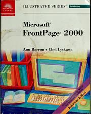 Cover of: Microsoft FrontPage 2000, illustrated introductory