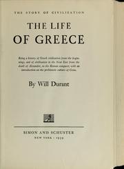 The Story of Civilization II by Will Durant