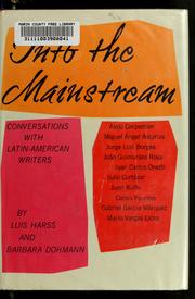 Cover of: Into the mainstream by Luis Harss