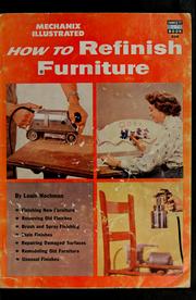 Cover of: How to refinish furniture