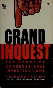 Cover of: Grand inquest by Telford Taylor
