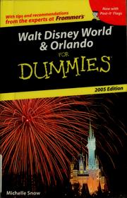Cover of: Walt Disney World & Orlando for dummies 2005