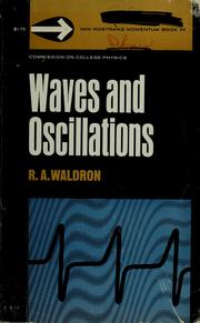 Waves and oscillations by R. A. Waldron
