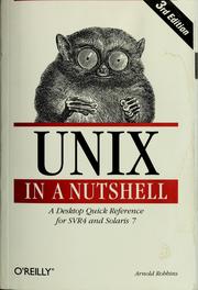 UNIX in a Nutshell by Arnold Robbins