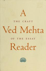 A Ved Mehta reader