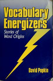 Cover of: Vocabulary energizers: stories of word origins