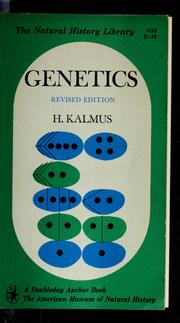 Cover of: Genetics by H. Kalmus