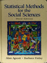 Cover of: Statistical methods for the social sciences by Alan Agresti