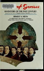 Cover of: Fire of genius | Ernest V. Heyn