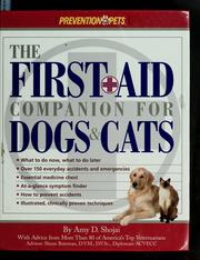 Cover of: The first aid companion for dogs & cats