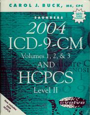 Cover of: Saunders 2004 ICD-9-CM, volumes 1, 2, and 3, and HCPCS level II by Carol J. Buck