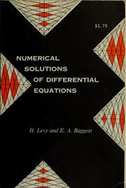 Cover of: Numerical solutions of differential equations