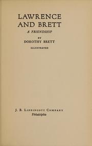 Cover of: Lawrence and Brett by Dorothy Brett