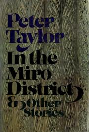 Cover of: In the Miro District and other stories by Peter Taylor