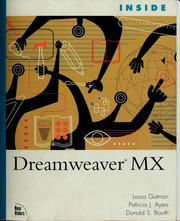 Cover of: Inside Dreamweaver MX by Laura Gutman