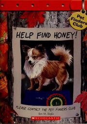 Cover of: Help find Honey! by Ben M. Baglio