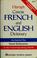 Cover of: Harrap's concise French and English dictionary