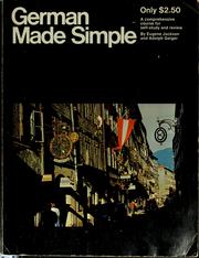 Cover of: German made simple by Eugene Jackson