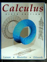 Calculus with analytic geometry by Ron Larson