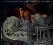Cover of: The Booklover's birthday book by Metropolitan Museum of Art (New York, N.Y.)