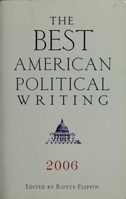 Cover of: The best American political writing 2006