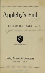 Cover of: Appleby's end by Michael Innes