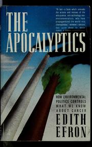 Cover of: The apocalyptics by Edith Efron