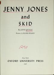 Cover of: Jenny Jones and Skid | Jane Quigg
