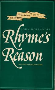 Cover of: Rhyme's reason by John Hollander