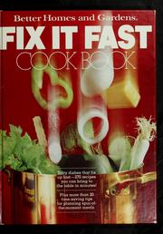 Cover of: Fix it fast cook book