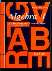 Cover of: Algebra 1 by John H. Saxon