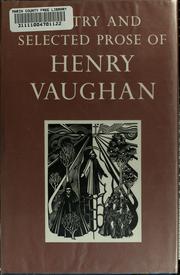 Cover of: Henry Vaughan: poetry and selected prose