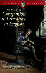 Cover of: The Wordsworth companion to literature in English