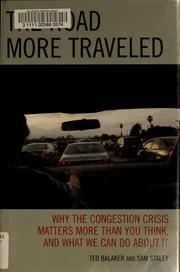 Cover of: The road more traveled by Theodore Balaker