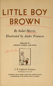 Cover of: Little boy Brown