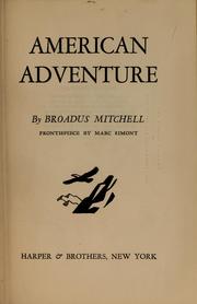 Cover of: American adventure