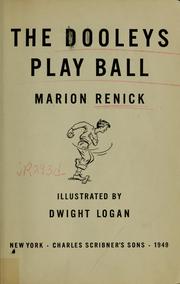 Cover of: The Dooleys play ball