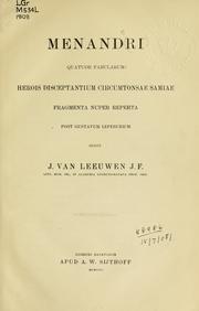 Cover of: Quatuor fabularum: Herois, Disceptantium, Circumtonsae, Samiae, fragmenta nuper reperta