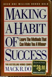 Cover of: Making a habit of success