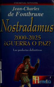 Cover of: Nostradamus 2000-2025