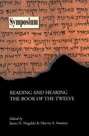 Cover of: Reading and Hearing the Book of the Twelve (Symposium Series (Society of Biblical Literature).)