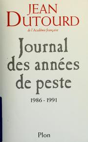 Cover of: Journal des années de peste